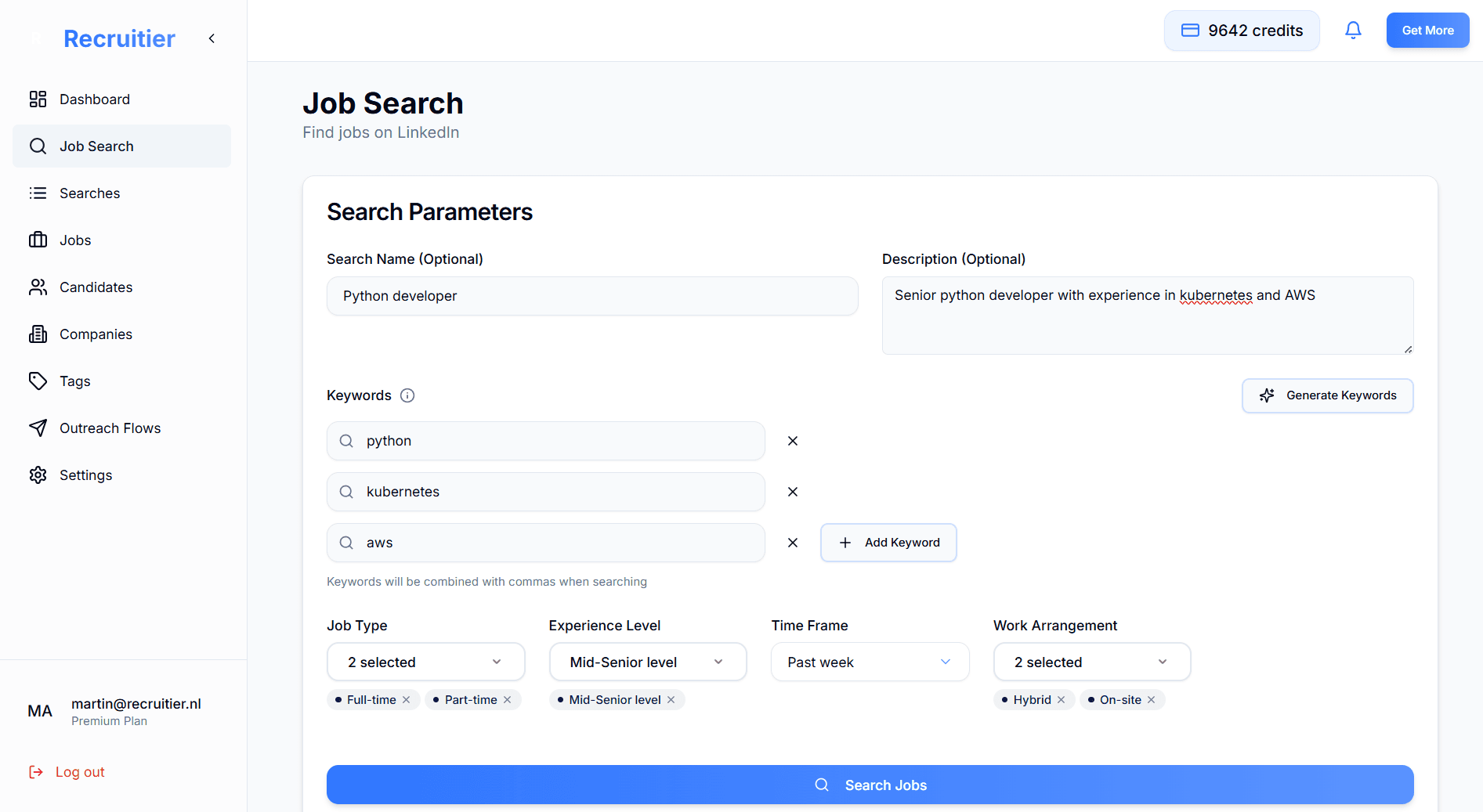 Recruitier Job Finding Platform Job Search Interface